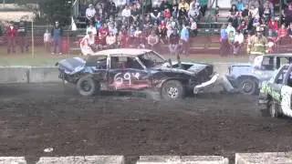 Alvinston Fair 2012 Demolition Derby - Heat 3 (Straight Stock)