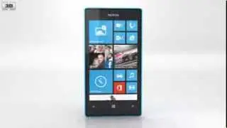 Nokia Lumia 520 Cyan 3D model by 3DModels.org