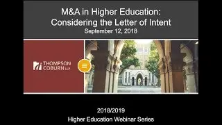 Mergers and Acquisitions in Higher Education: Key Points of the Letter off Intent