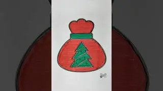 #christmas #santaclaus #gift #bag #drawing #colors