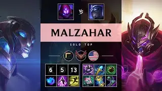 Malzahar Top vs Shen - NA Grandmaster Patch 25.17