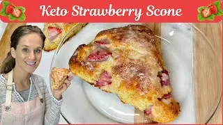 Keto Strawberry Scones! Gluten free