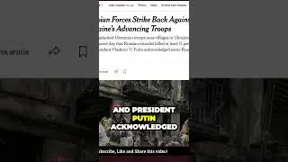 Shocking revelation Russia admits losses and Ukraine makes gains in heavy fighting