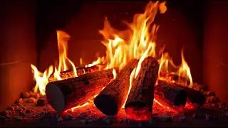 🔥Cozy 4K Fireplace – Gentle Fireplace Flames