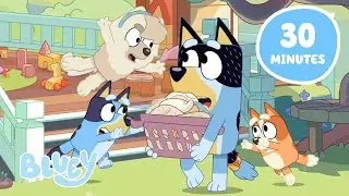 Bluey's Garden Games 😆 🪴 | 30 MINUTES of Playing Outside with Friends | Bluey