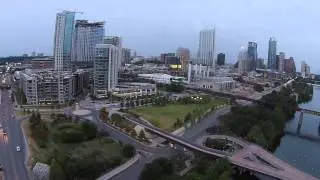 Texas Capitol View Corridor In Downtown Austin Drone Video