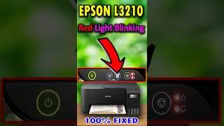 EPSON L3210 red light blinking solution ! full video my youtube channel #printer #reset  #short