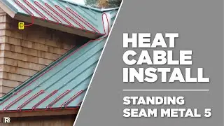Easy Installation of De Icing Heat Cable on Metal Roofing