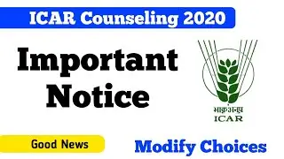 ICAR counseling 2020 latest News | Krishi Kranti IG