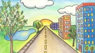 | Beginner One Point Perspective Drawing | How to make beautiful One Point Perspective Drawing |