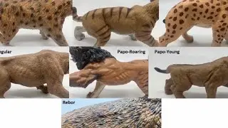 Comparing Smilodon Models - Coats and Textures #shorts #smilodons #dinosaurs
