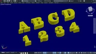 Как преобразовать 2D-текст в 3D-объект: #3dtutorial