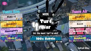 Splatoon 3 - Summer Nights 2025 Splatfest - Pro 100x Battle - Eeltail Alley - Team Sea vs. Team Air