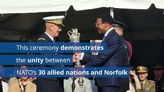 Norfolk NATO Festival 2022 Flag raising