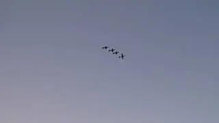 4 airplane formation flying over downtown Kansas City! #airplanes #flying #formation