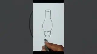 How to Draw Oil Lamp #short