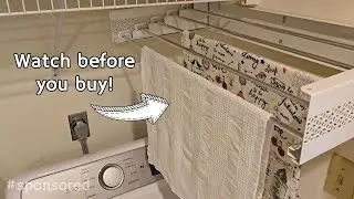 White Wall Mounted Collapsible Drying Rack for Laundry by LiaMeE, Demo and Review