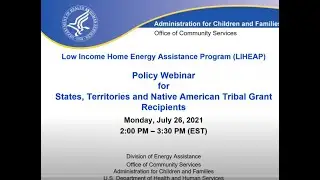 All State and Tribal LIHEAP Webinar