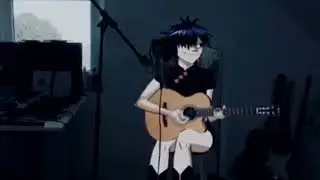 Gorillaz- Noodle plays guitar