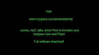 How to increase Myspace Views and plays - Come aumentare visite Myspace