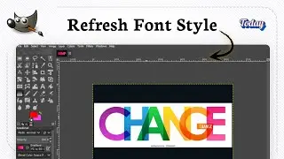 Как изменить шрифты в GIMP (обновление текста)