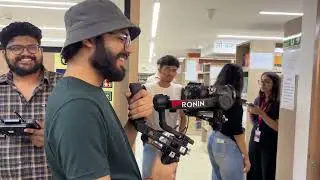 We Shot a Cinematic College Library Film | BTS Vlog