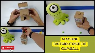 gumballs  machine distributrice de gumball. Fabriquez cette simple machine &agrave; la maison en carton.