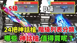 [決勝時刻M] 全部神話槍帥氣值/實用性階級列表分類！哪些神話槍值得買呢？🔥🔥