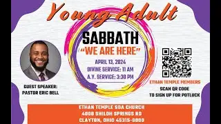 Promo - Ethan Temple Young Adult Sabbath, April 13, 2024