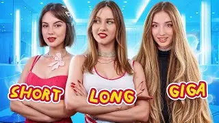 Short Hair vs Long Hair vs Giga Long Hair! Which Girlfriend is Better?