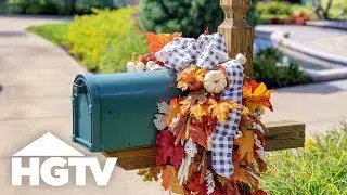DIY Fall Mailbox Swag | HGTV