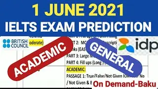 1 JUNE IELTS TEST PREDICTION ON DEMAND || AC & GT By Mascots b Be the Best