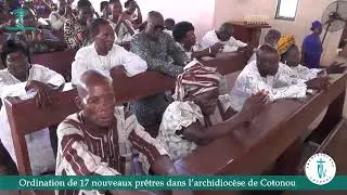 Ordination de 17 nouveaux prêtres dans l’archidiocèse de Cotonou