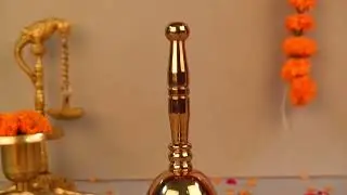Brass Pooja Bell/Pooja Ghanta/Temple Bell | eMetalCrafts