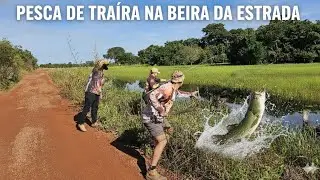 A SURPRESA DE ACHAR PEIXE ONDE NINGUÉM ESPERA. pescaria na beira da estrada .