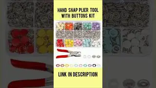 Buttons Hand Snap Fastener Plier Tool with Buttons Kit