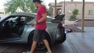 REVEL GT Carbon Fiber Window Mouldings on A90 Supra.