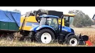 Żniwa Kukurydza 2015 - X3 New Holland T7.210AC/CSX/T7520