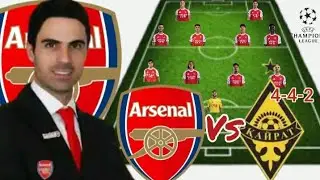 STRONGEST Arsenal Vs Kairat Almaty Potential 4-4-2 Line Up In UCL Matchday 8 Ft.White Season 2025/26