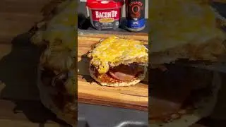Monster breakfast sandwiches on the @halopg griddle! #ytshorts #griddlecooking #baconuppartner