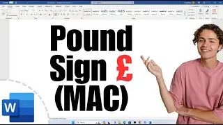 How to get Pound Sign on MAC - [Symbol &pound;]