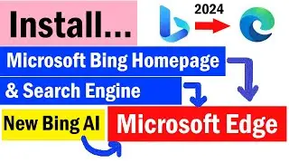 Install New Bing Homepage and Search Engine to Edge browser | Install new Bing AI in edge Browser