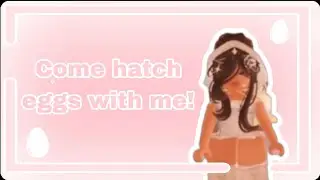 Come hatch some eggs with me in adopt me! 🥚✨️