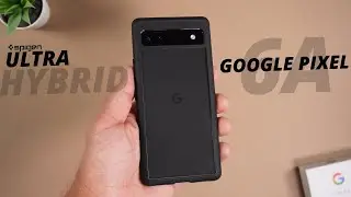 Google Pixel 6A Case: Spigen Ultra Hybrid (Matte Black)