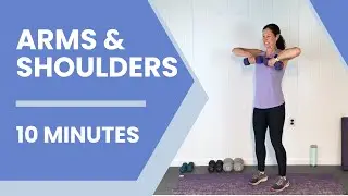 10-Minute Arm & Shoulder Workout with Dumbbells | Strengthen & Tone Upper Body