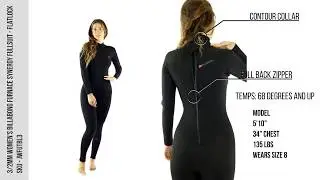 3/2mm Women's Billabong FURNACE SYNERGY Fullsuit Flatlock - Wetsuit Wearhouse