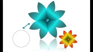 How to create 3D flower design logo from circle in corel || step by step tutorial