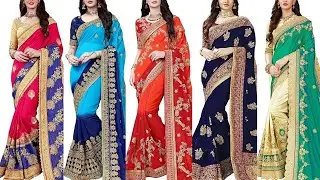 🌸🌸 Manohari Embeoidred Saree Collection 🌸🌸 Chiffon, Georgette, Silk, Cotton Saree Design 🌸🌸