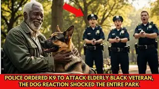 Police Ordered K9 to Attack Elderly Black Veteran, The Dog Reaction Shocked the Entire Park
