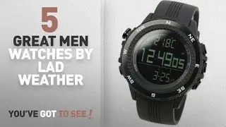 Top 10 Lad Weather Men Watches [ Winter 2018 ]: [LAD WEATHER] German Sensor Digital Compass